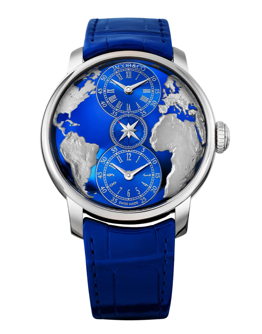Jacob & Co - The World Is Yours Dual Time Zone Blue