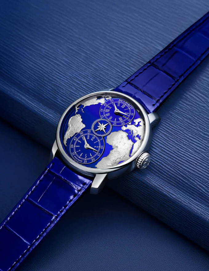 Jacob & Co - The World Is Yours Dual Time Zone Blue